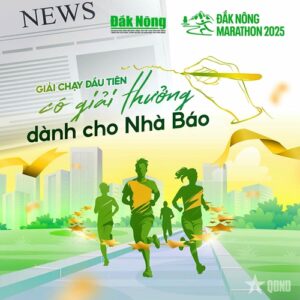 Read more about the article Đắk Nông Marathon 2025: Dấu ấn đầu tiên và vinh danh giới báo chí