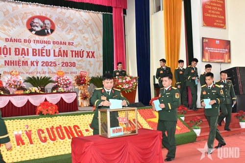 You are currently viewing Đại hội Đảng bộ Trung đoàn 82, nhiệm kỳ 2025 – 2030
