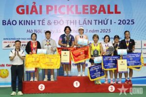 Read more about the article Bế mạc Giải pickleball Báo Kinh tế và Đô thị