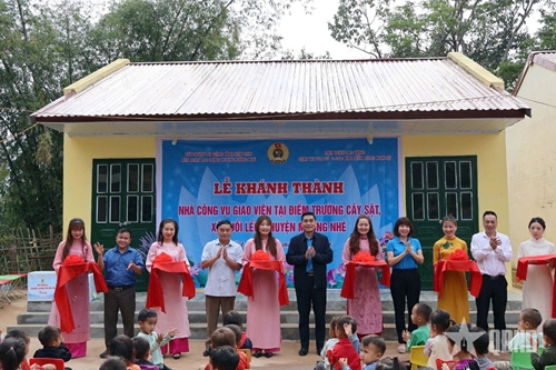 You are currently viewing Điện Biên: Khánh thành, bàn giao nhà công vụ giáo viên