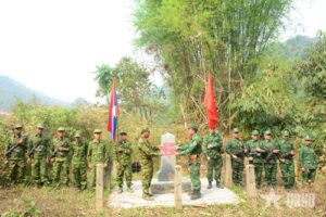 Read more about the article Điện Biên: Tăng cường tuần tra song phương bảo vệ mốc quốc giới