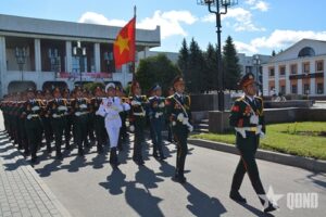 Read more about the article Đoàn Quân đội nhân dân Việt Nam chuẩn bị cho buổi tổng duyệt Lễ duyệt binh trên Quảng trường Đỏ